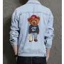 Teddy Lucky guy Jean Jacket for Men – Gift for Streetwear Fans – Birthday Present