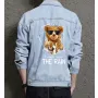 Teddy Made It Through the Rain Jean Jacket for Men – Gift for Boyfriends – Christmas Gift