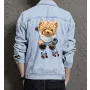 Teddy Skiing Jean Jacket for Men – Gift for Teen Boys – Christmas Gift