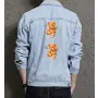 Teddy Take risk Jean Jacket for Men – Gift for Streetwear Fans – Birthday Present